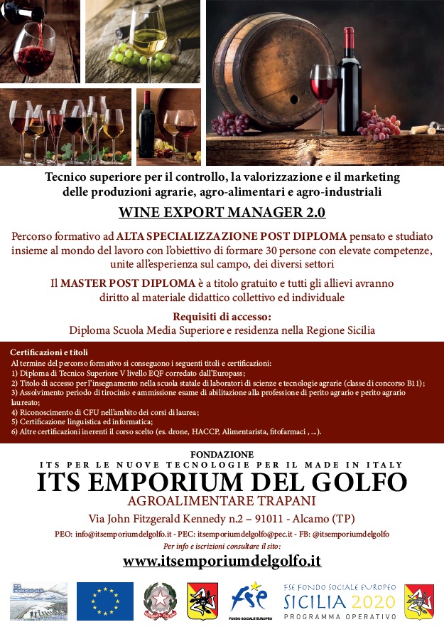 locandina wine export manager
